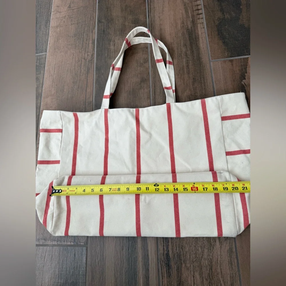 Hearth & Hand with Magnolia Striped Canvas Tote Bag - Picture 12 of 15
